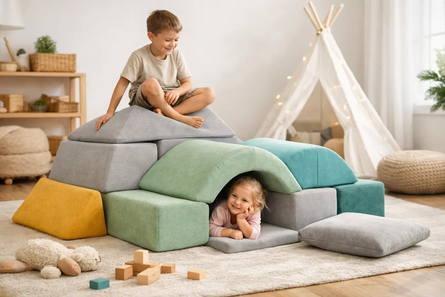 Modulares Spielsofa für Kinder: Darauf kommt es an