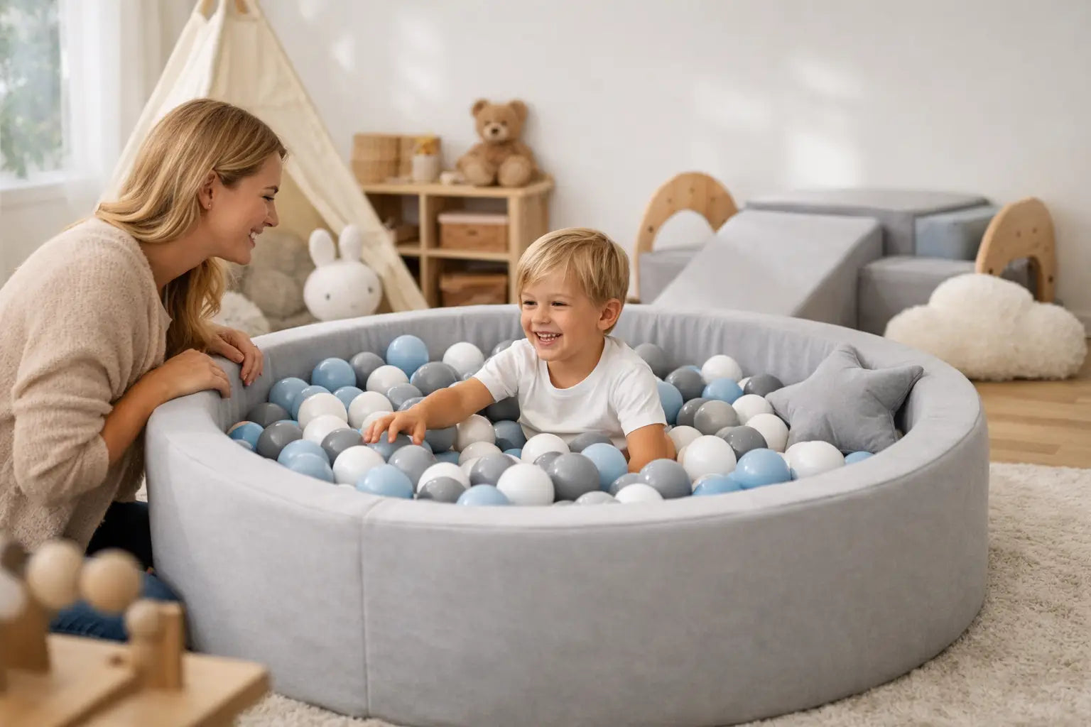Bällebad im Kinderzimmer sicher gestalten