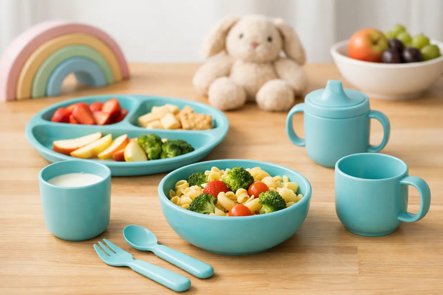 Kindergeschirr Set bruchsicher für jeden Tag