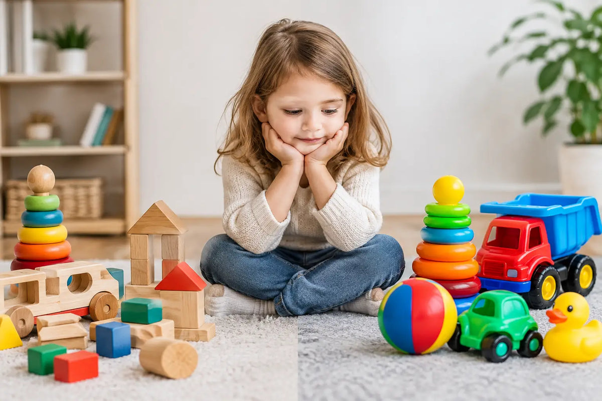 Holzspielzeug oder Plastikspielzeug für Kinder?