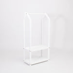 House Shaped Clothing Rack with Storage