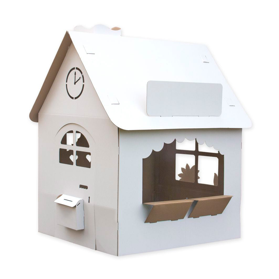 DIY-Spielhaus aus Pappe für Kinder – Produktbild 1