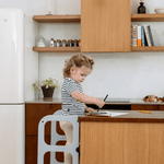 STEP’n’SIT® 2-in-1 Lernturm und Kindertisch – Grau – Produktbild 2