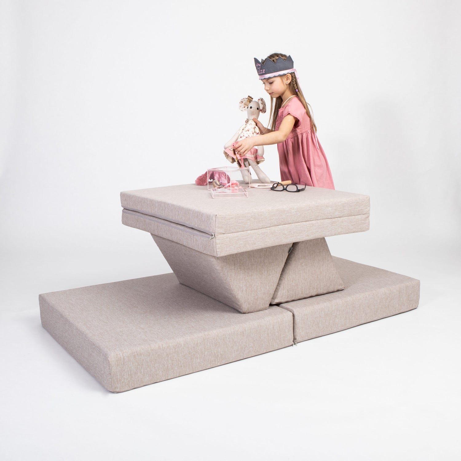 Spielmatratzen-Set – Beige – Produktbild 1