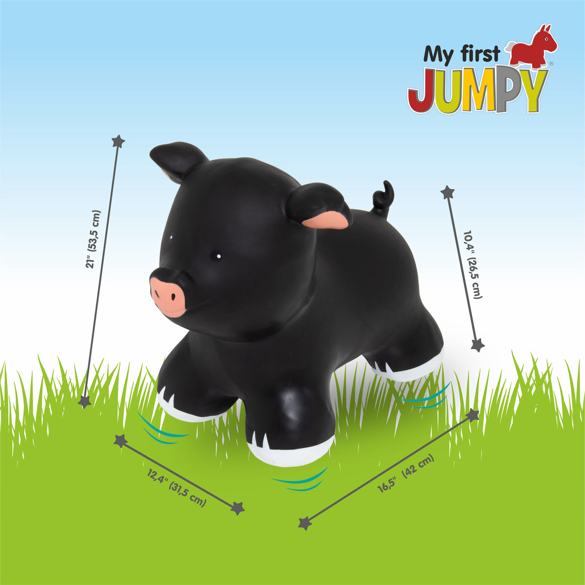 Hüpftier My First JUMPY – Schwarzes Schwein – Produktbild 4