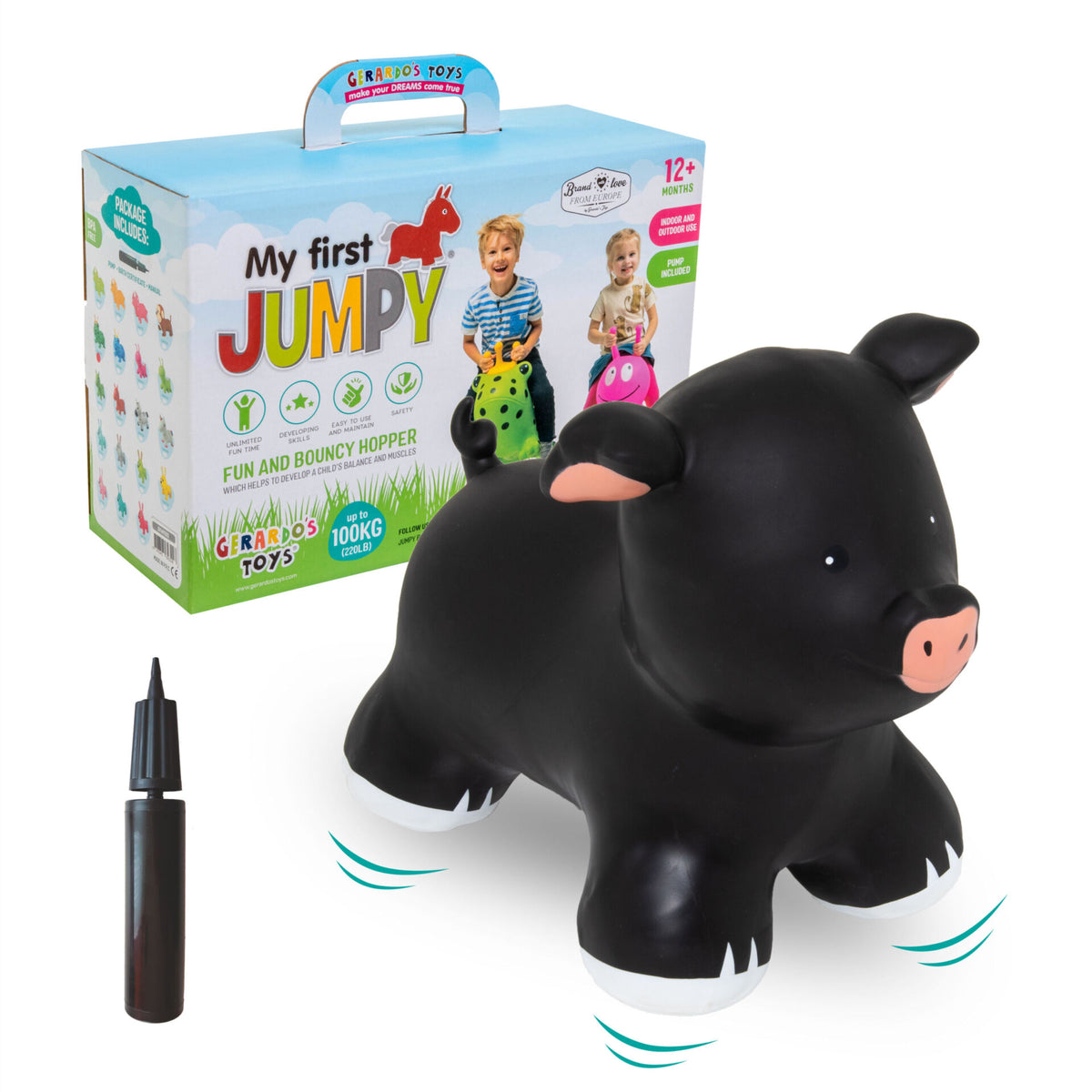 Hüpftier My First JUMPY – Schwarzes Schwein – Produktbild 3