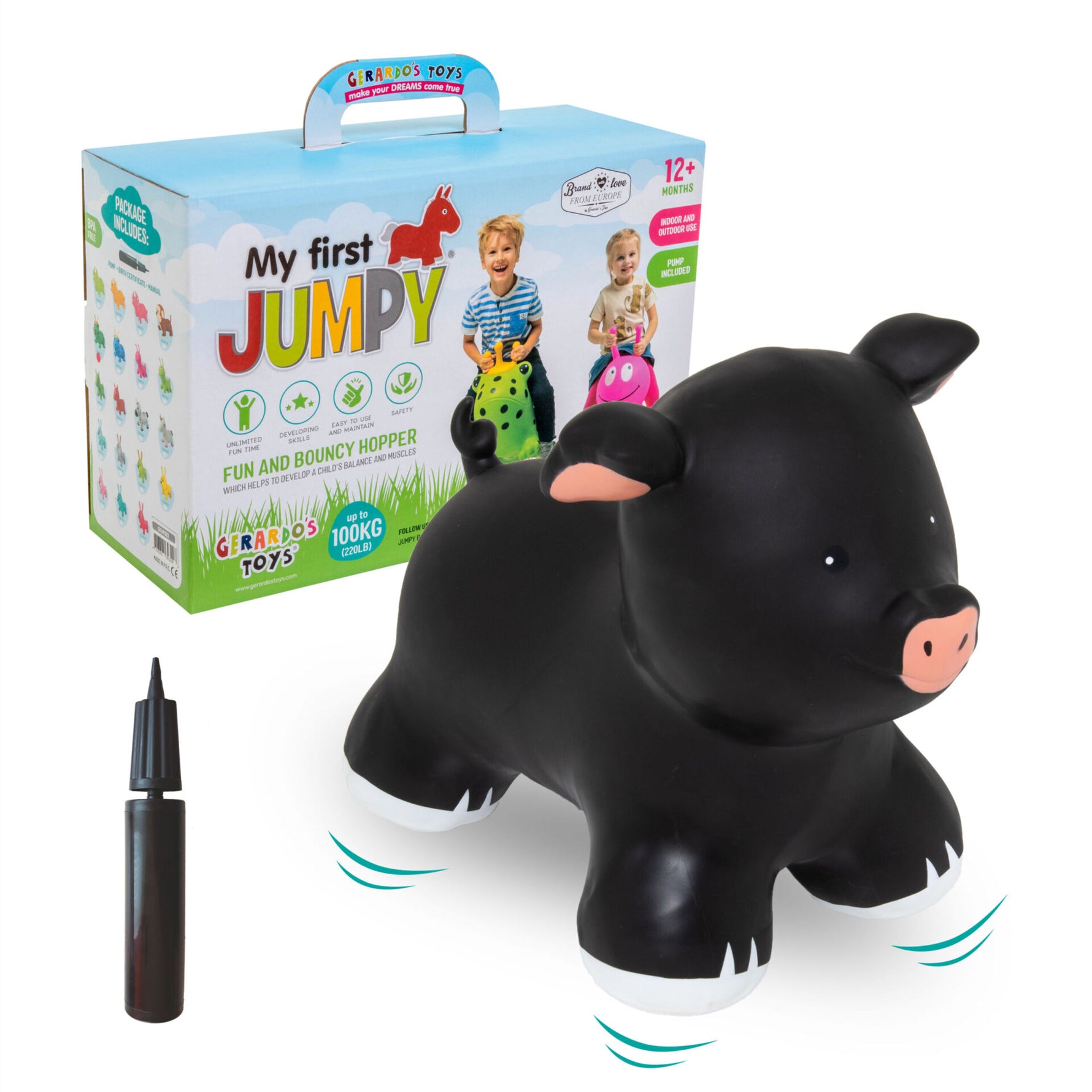 Hüpftier My First JUMPY – Schwarzes Schwein – Produktbild 3