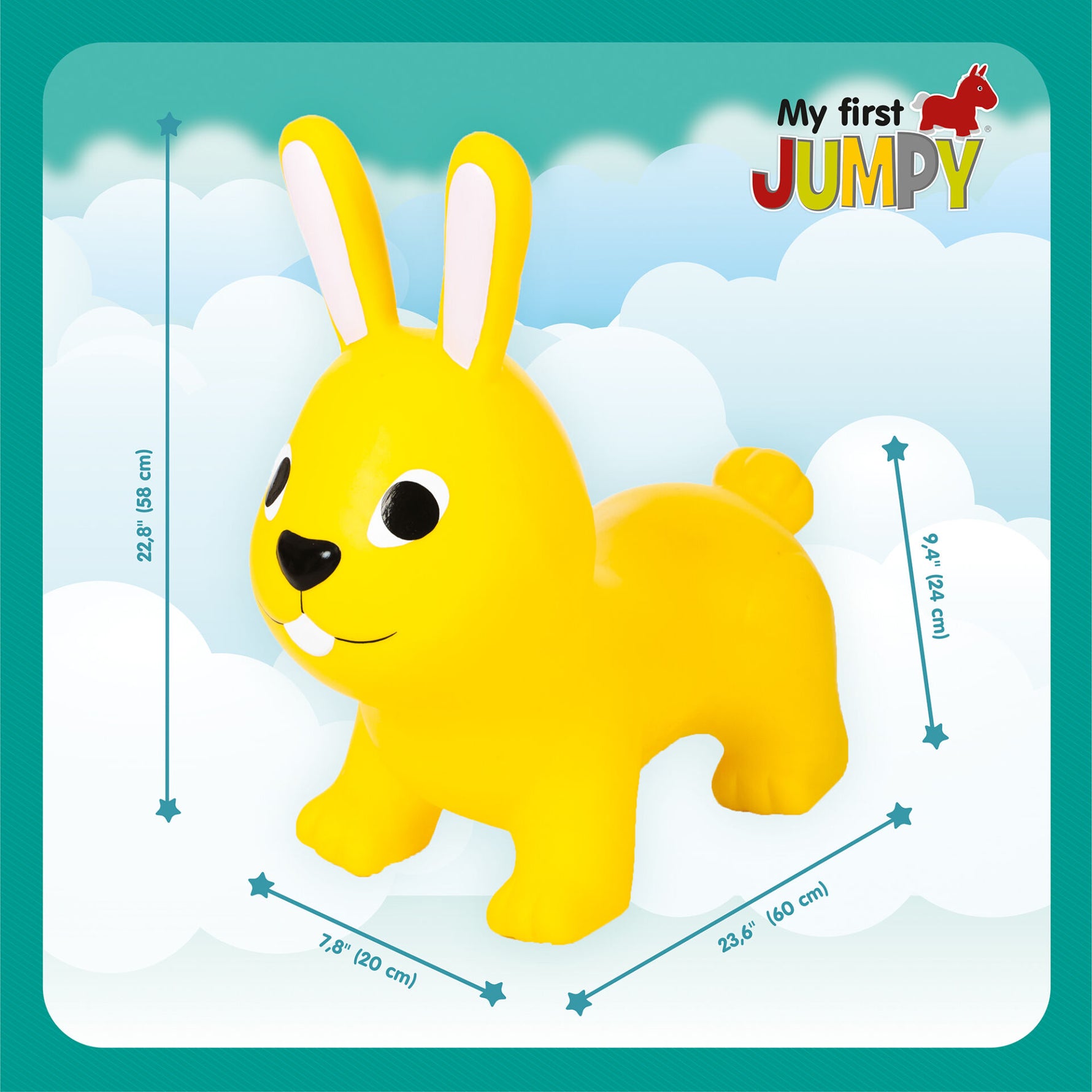 Hüpftier My First JUMPY – Gelber Hase – Produktbild 3