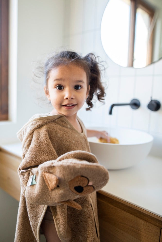 Badeponcho mit Kapuze für Kinder – Mr. Dog – Produktbild 3