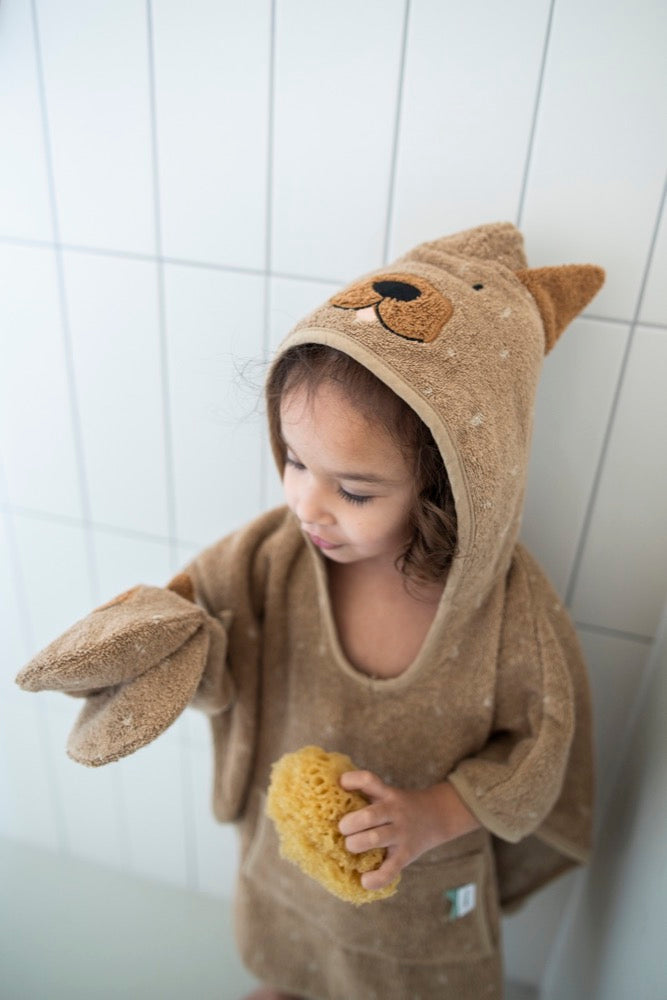 Badeponcho mit Kapuze für Kinder – Mr. Dog – Produktbild 4
