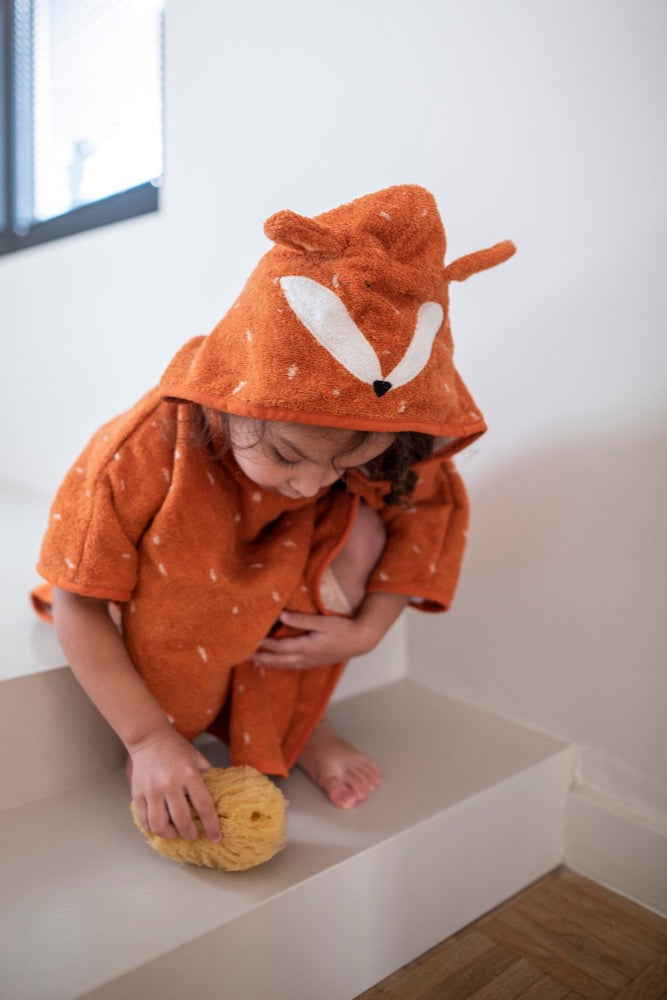 Badeponcho mit Kapuze für Kinder – Mr. Fox – Produktbild 3