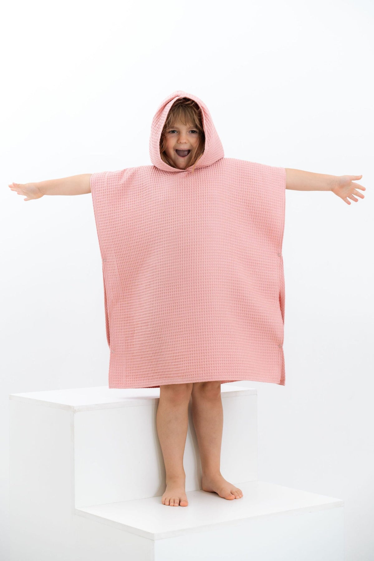 Kinderponcho aus Waffelstoff – Produktbild 4