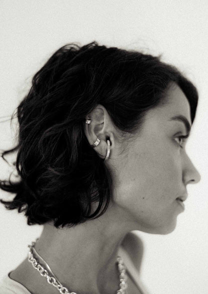 Flat Ear Cuff - Silver