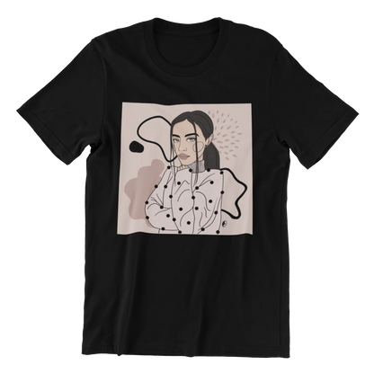 Unisex Organic Cotton T-shirt with Illustration - Abstract