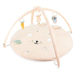 Baby-Spielmatte Mrs. Rabbit mit Bögen – Aktivitäts-Spielbogen ab 3 Monaten