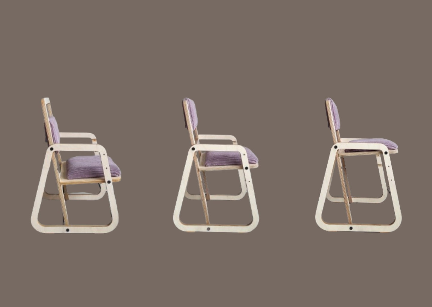 Adjustable Children Chair Julle - Cannon Pink