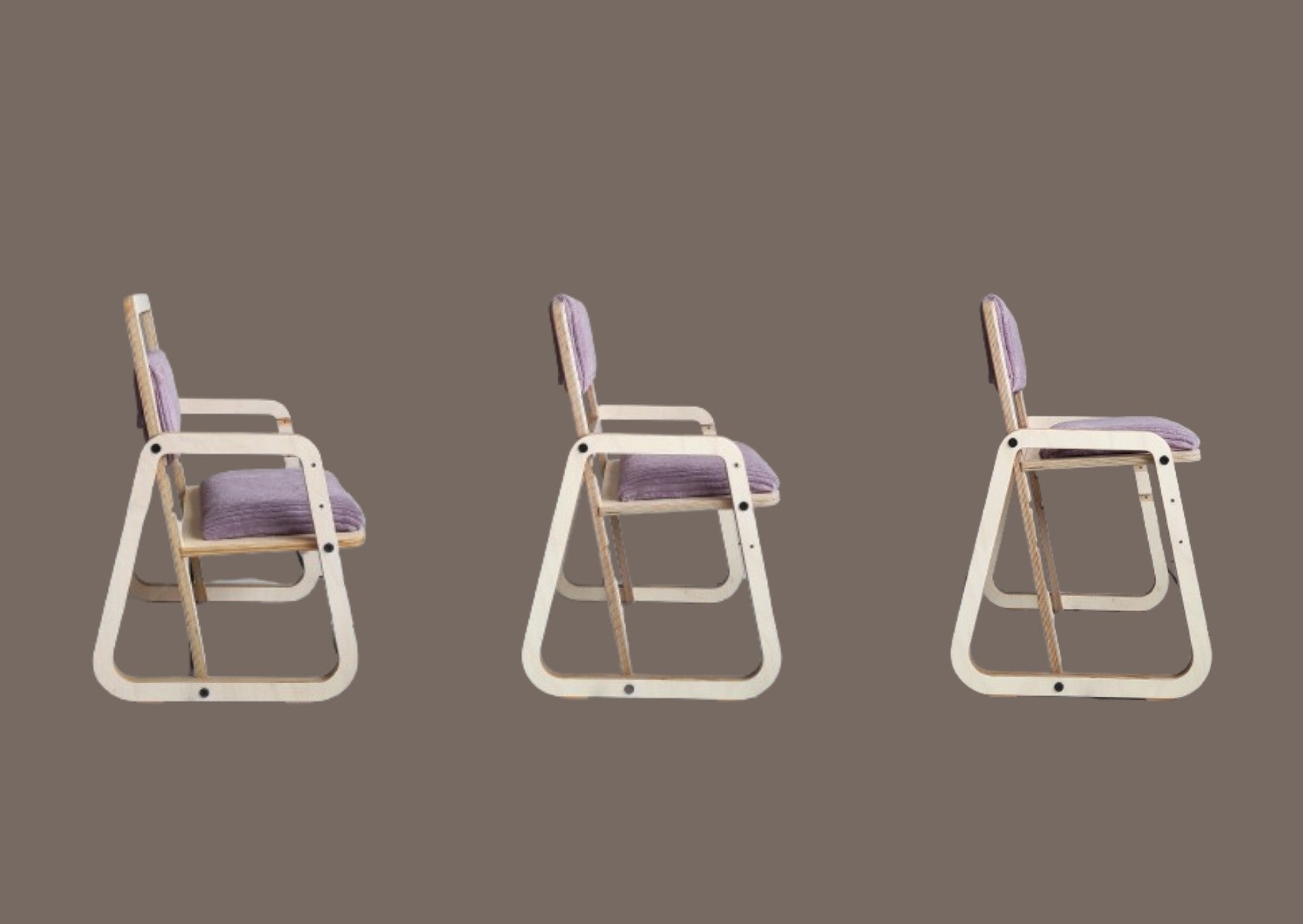 Luula Julle Kinderstuhl höhenverstellbar – Ergonomischer Mitwachs-Stuhl Cannon Rosa & Mint