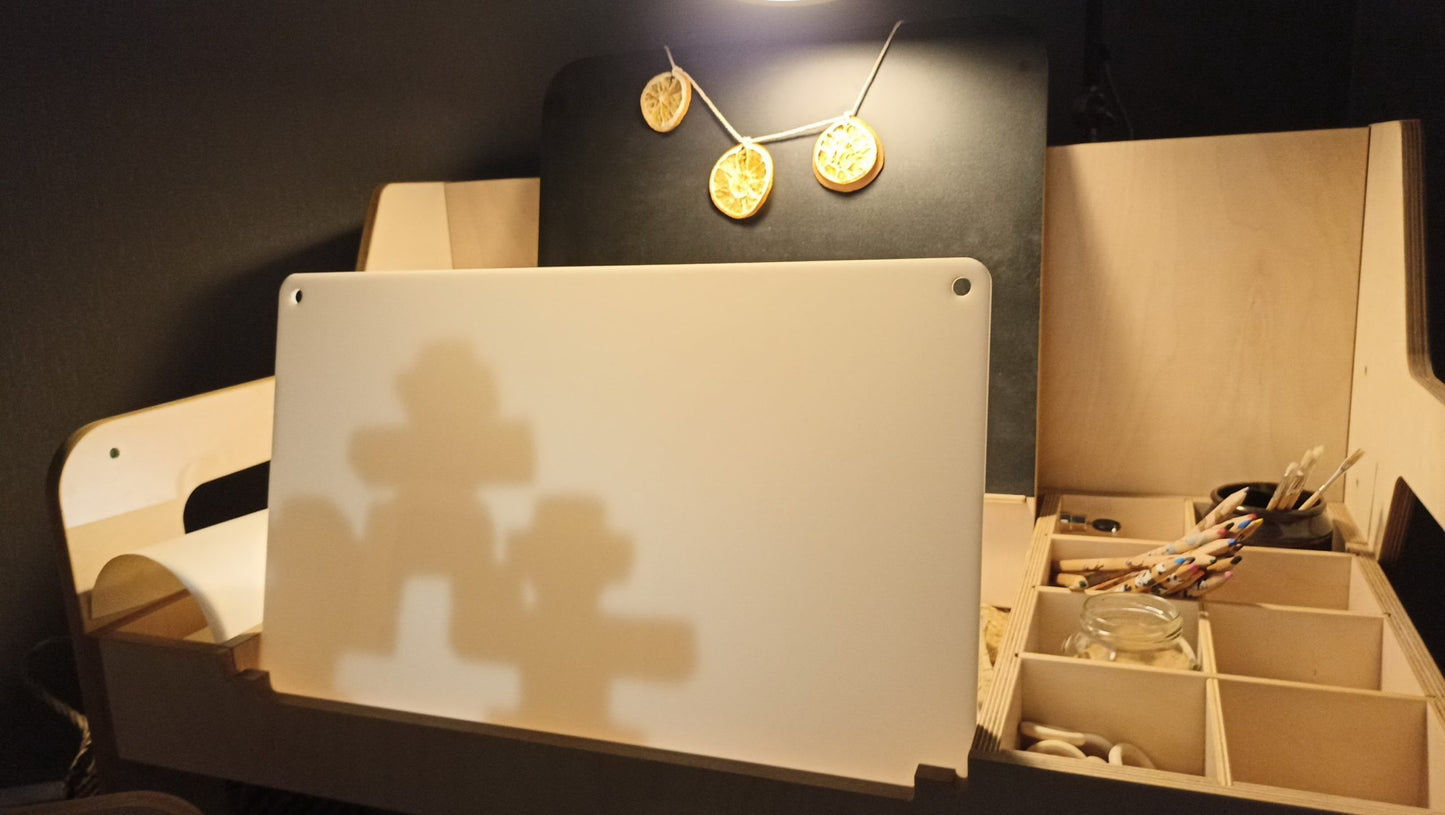 LUULA Acrylic Whiteboard For Montessori-Style Learning