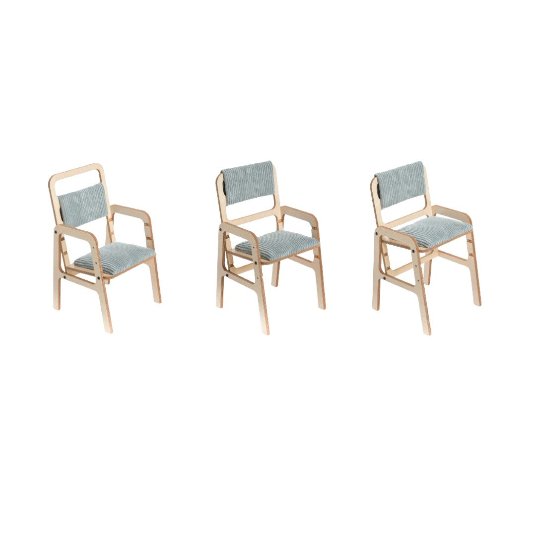 Luula Ergonomischer Mitwachs Stuhl „Mintgrün“ – Höhenverstellbarer Kinderstuhl aus FSC-Birke (3 bis 12 Jahre)