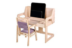 Luula Montessori Tisch & Stuhl Set höhenverstellbar – Kindertisch aus FSC-Birke Cannon Rosa