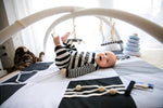 Baby-Spielmatte, 100x100cm – Schwarz-Weiß – Produktbild 2