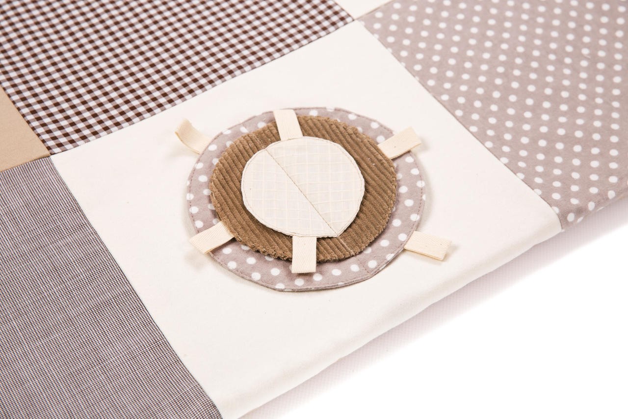Baby-Spielmatte, 100x100cm – Braun – Produktbild 4