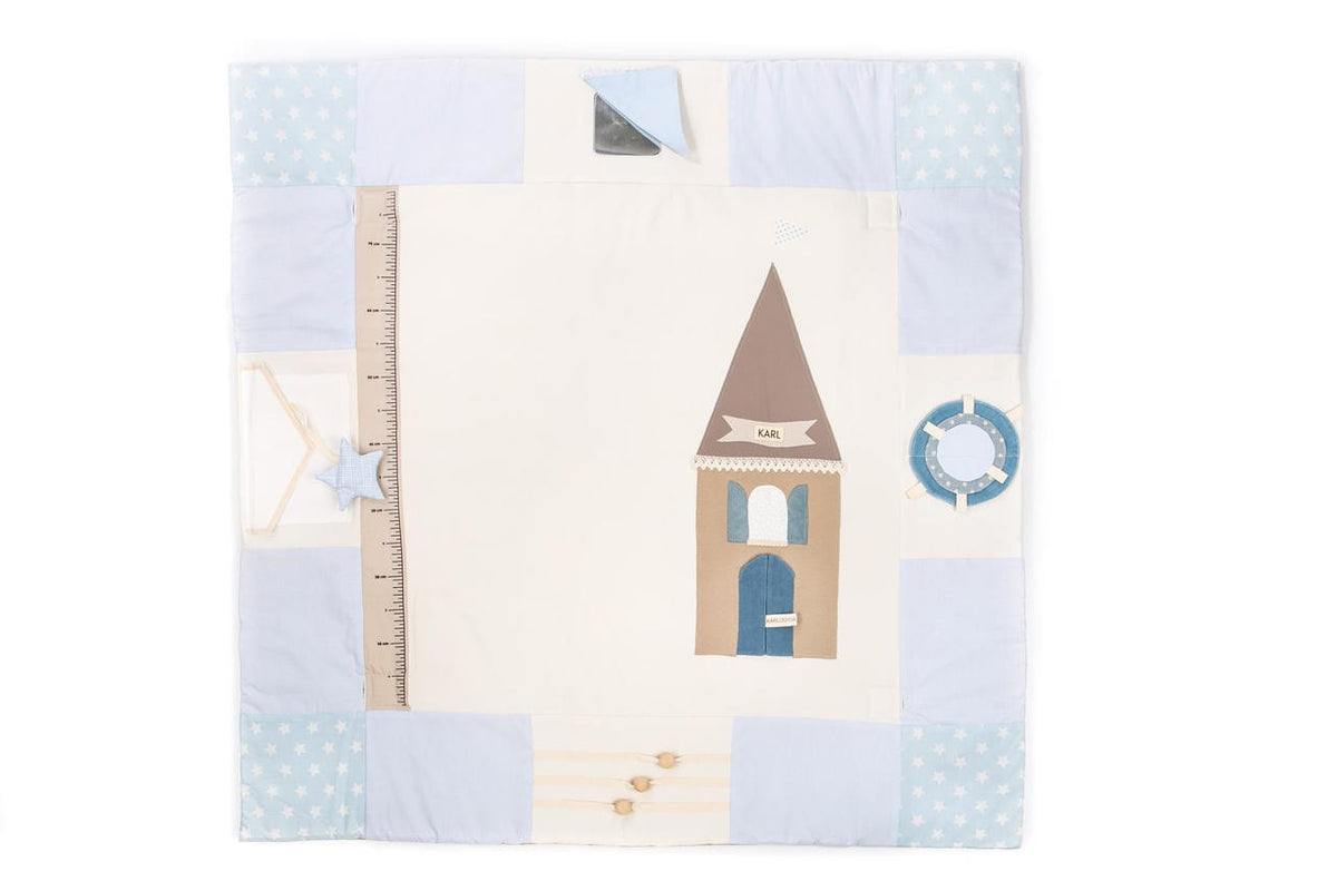 Baby-Spielmatte, 120x120cm – Blau – Produktbild 2
