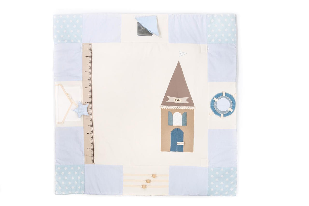 Baby-Spielmatte, 120x120cm – Blau – Produktbild 2