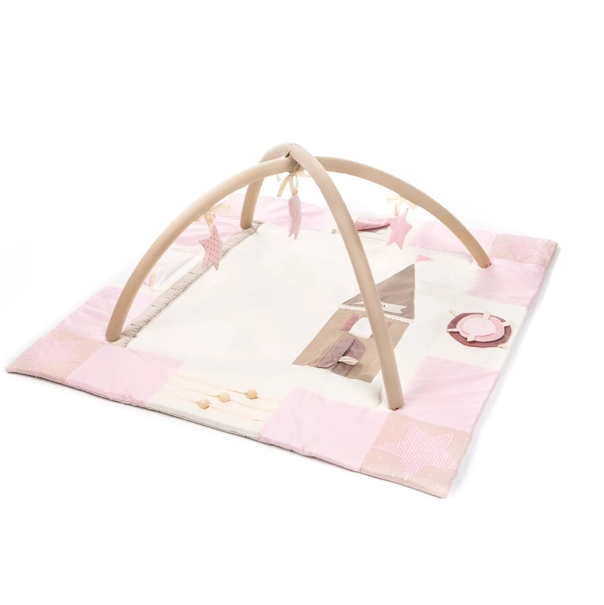 Baby-Spielmatte, 120x120cm – Rosa – Produktbild 1