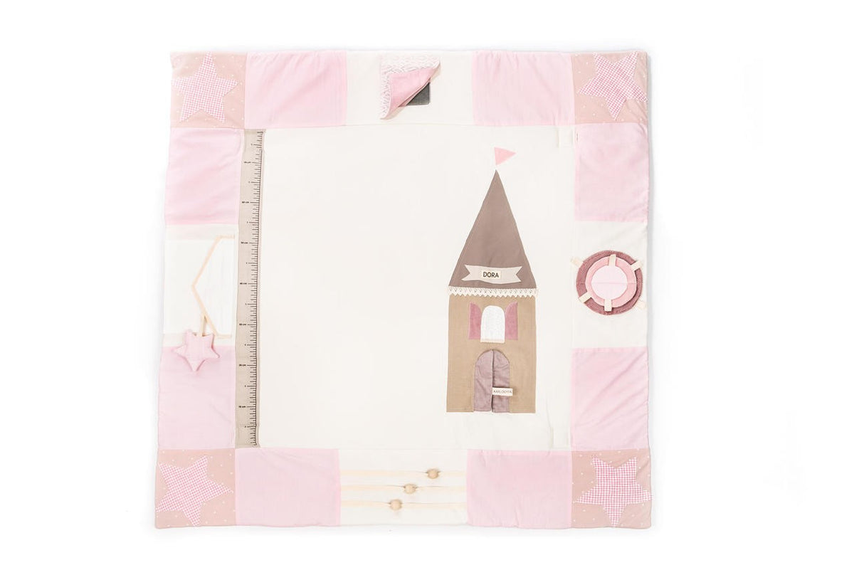 Baby-Spielmatte, 120x120cm – Rosa – Produktbild 2
