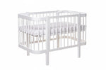 Babybett ELIN Set Weiß – Mitwachsendes Beistellbett aus Buchenholz mit Matratze – Produktbild 2