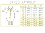 Baby-Jumpsuit Bär mit Kapuze & Ohren – Weicher Overall mit Bären-Print OEKO-TEX