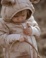 Baby-Jumpsuit Grün mit Kapuze & Ohren – Weicher Overall aus OEKO-TEX Baumwolle