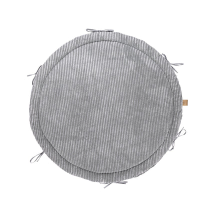Baby Nest & Play Mat With Crib Bumper Braid - Grey