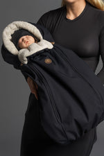 Baby Winter Footmuff – Black, One Size