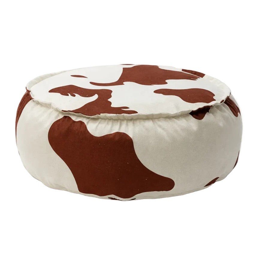 Runder Kinder Sitzsack Kuh-Design – weicher Pouf mit waschbarem Bezug Ø 65 cm – Produktbild 2