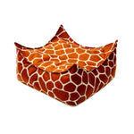 Eckiger Kinder Sitzsack Giraffen-Design – weicher Pouf mit waschbarem Bezug 60x60 cm – Produktbild 2