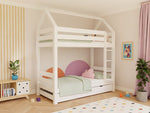 ALPY House Bunk Bed with Ladder – 90x200 cm