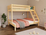 ARARAT Wooden Bunk Bed for Three