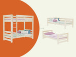 ATLAS Wooden Children's Bunk Bed – 90 × 200 cm