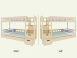 PLOTTY Bunk Bed with Storage Stairs – 90 × 200 cm