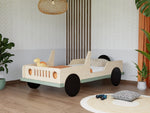 SAFARI Jeep Wooden Children’s Car Bed – 80 × 160 cm