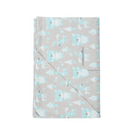 Blue Baby Blanket with Harness Slots