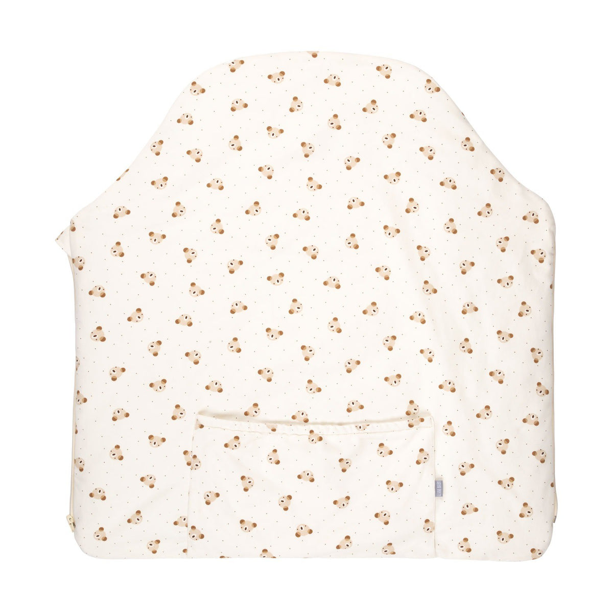 Bow Baby Sleeping Bag and Blanket – Beige / White, 0–6 Months