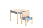 Kindertisch und Stuhl mit Stauraum – Produktbild 4