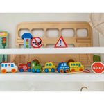 Holz-Fädelspiel Fahrzeuge – Montessori Motorikspielzeug ab 2 Jahren – Produktbild 3