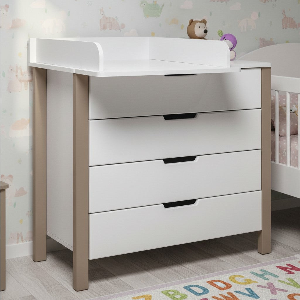 Wickelkommode ELIN – Cappuccino / Weiß – Produktbild 3