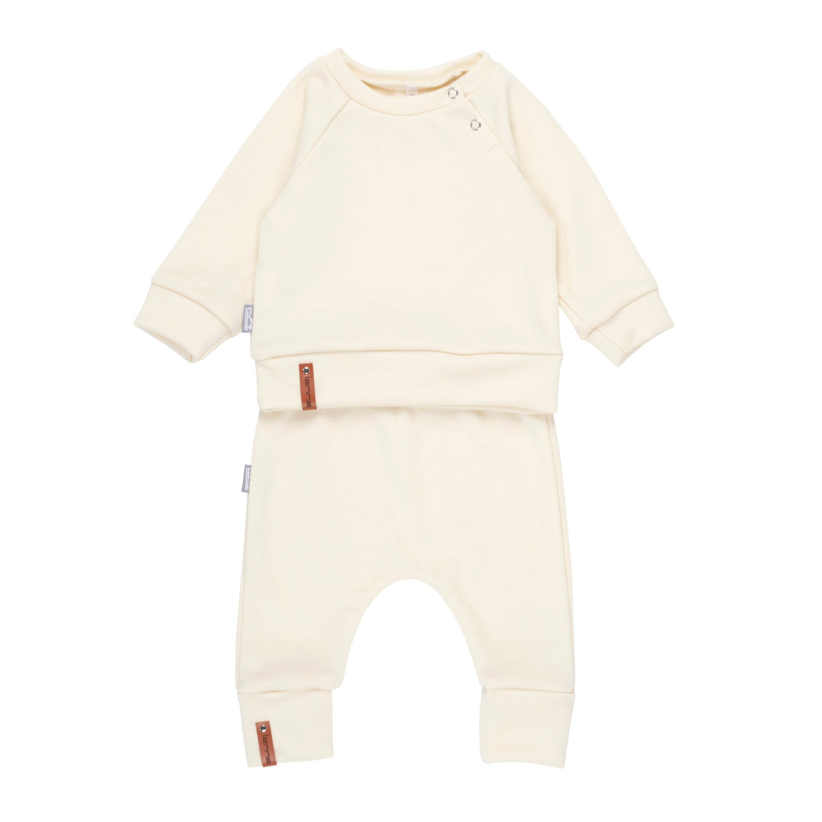 Children’s Merino Wool Top and Trousers Set – White