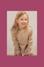 Children’s Merino Wool Top – Beige