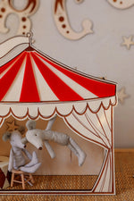 Holz-Puppentheater Circus als Wanddekoration – Produktbild 2